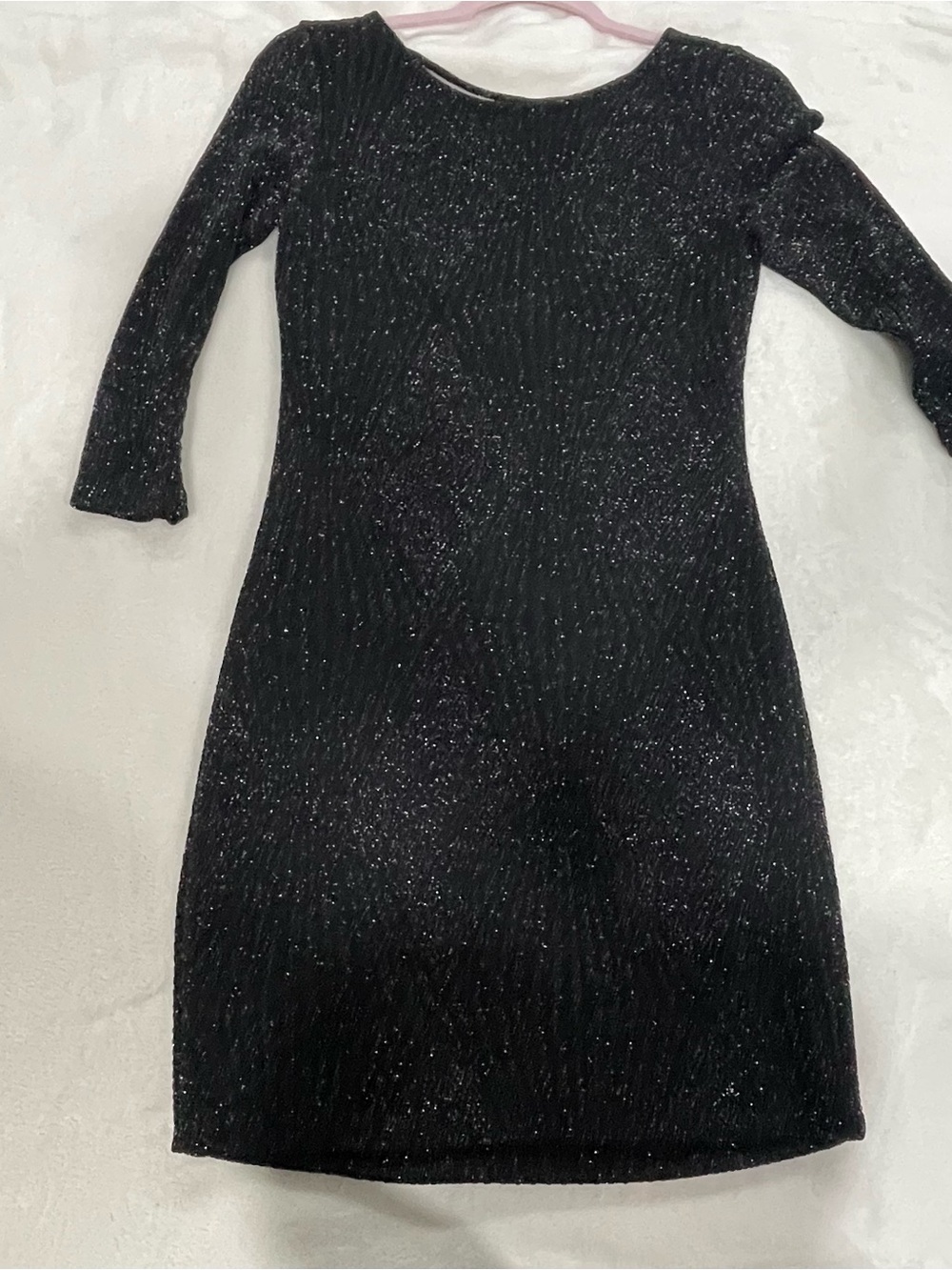 Trixxi Black Sparkle Long Sleeve Bodycon Dress